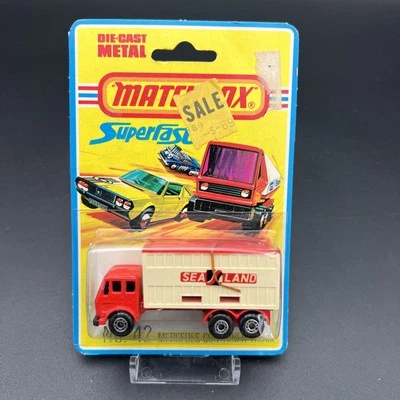 1976 Matchbox Lesney Superfast Sea Land  Container Truck #42 NOS - Image 1 of 4