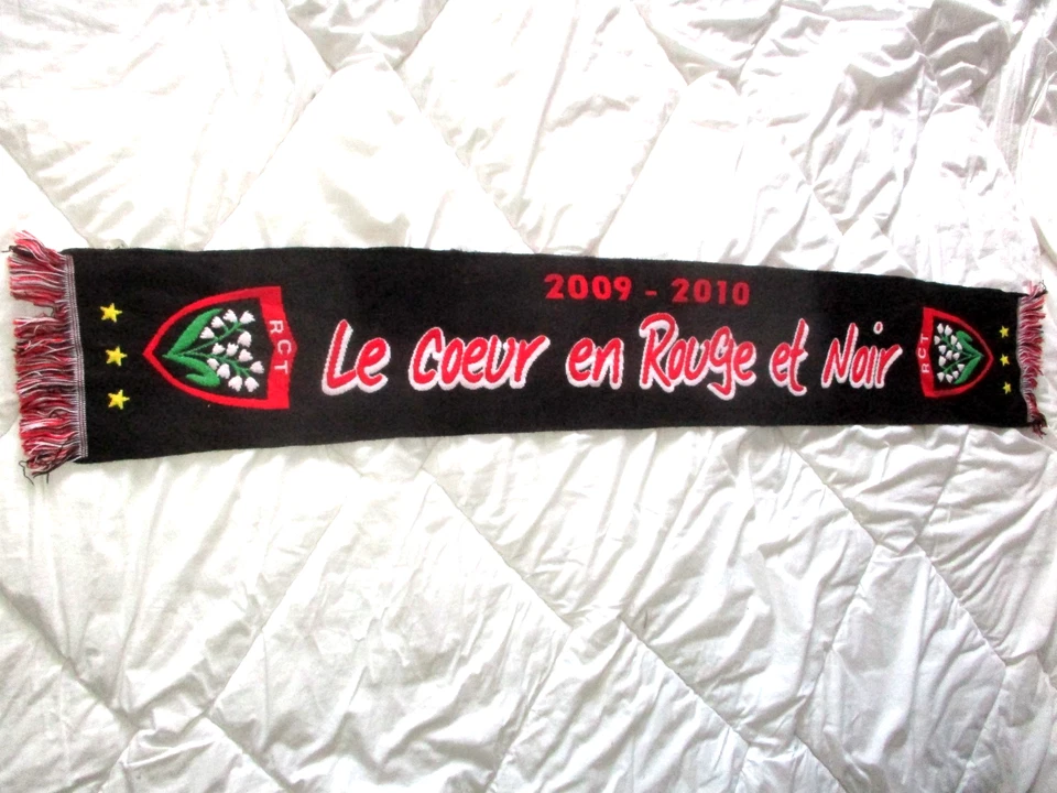 echarpe scarf rare RCT RUGBY CLUB TOULONNAIS TOULON SAISON 2009-2010 - Photo 1/1