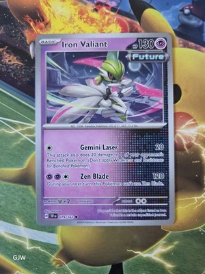 Pokémon TCG Iron Valiant 079/162 Sv05: Temporal Forces Cosmos Regular CCG Card - Image 1 of 2