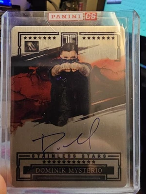 2023 Panini Impeccable WWE Dominik Mysterio Stainless Stars Autographs Auto /99 - Image 1 of 4