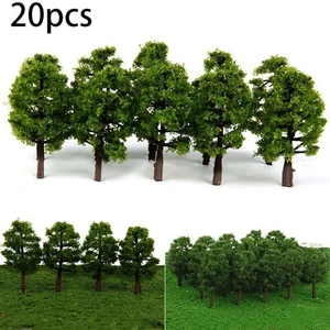 20Pcs d'Arbres Maquettes 9CM pour Maquettes Train et Paysage Design Plastique - Photo 1/12