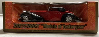 Vintage 1973 Matchbox Lesney Models of Yesteryear Y-17 1938 Hispano Suiza Red - Image 1 of 4