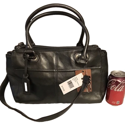 Cartera Tignanello Bolsillos Perfectos Cuero Cartera Bolso Bandolera Plateada Nueva con Etiquetas Foto 1 de 4