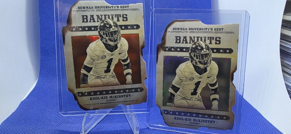 Kool-Aid McKinstry 2022 Bowman U Bandits orange refractor # 19/25 & base - Image 1 of 4