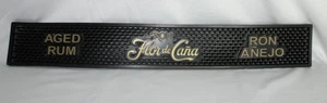 Flor de Cana Bar Auslauf Tropfmatte schwarz gereift Rum Ron Anejo keine Risse oder Risse - Bild 1 von 10