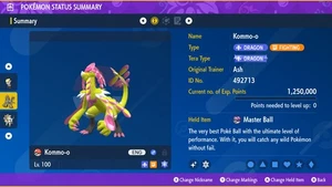 Pokemon Scarlet and Violet PSV - Shiny 6IV Kommo-o - Picture 1 of 3