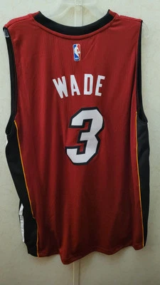 CAMISETA ADIDAS SWINGMAN NBA MIAMI HEAT DWYANE WADE ROJA TALLA 2XL Foto 1 de 3
