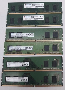 Partia x 6 Samsung 8GB DDR4-3200 Pamięć M378A1G44AB0CWE, Micron ADATA 1rx16 3200 - Zdjęcie 1 z 4