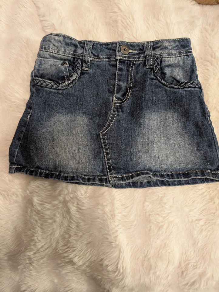 Джинсовая юбка для маленьких девочек Mudd регулируемая талия размер 6 - Изображение 1 из 4