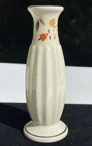 2003 NALCC Hall China Autumn Leaf Jewel Tea Fluted Bud Vase - Picture 1 of 8