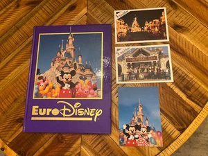 Euro Disney 1992 Book Photo Souvenir Memories + several post cards - Picture 1 of 10