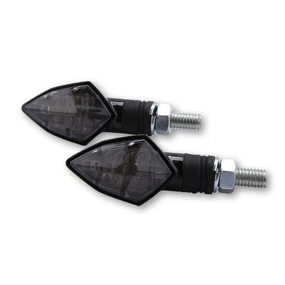 LED Blinker HIGHSIDER Smart Rock, Carbonlook, Getönt, E-geprüft - Bild 1 von 4