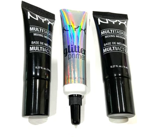 Lot NyX Multitasker 2 x MAKEUP mixing medium 0.27 Oz and one Nyx glitter primer - Picture 1 of 1