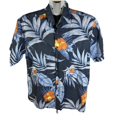 Camisa Hawaiana HAVANERA Abotonada Manga Corta Talla Mediana Lino/Algodón Foto 1 de 4