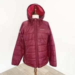 Macpac Womens Pulsar Primaloft Hooded Puffer Jacket size 16 New $329 Red - Picture 1 of 7