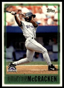 1997 Topps Baseball Card Quinton McCracken tt Colorado Rockies #443 - Picture 1 of 2