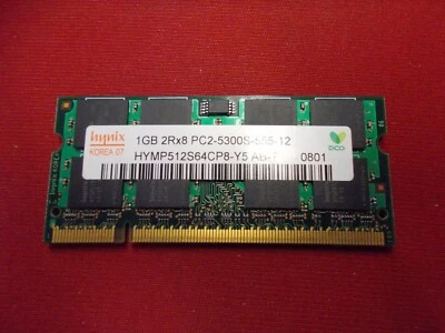 Hynix, 1 GB,DDR2 RAM, PC2-5300S, 200Pin, Sodimm, HYMP512S64CP8-Y5 ab-T. #SU-361 - Image 1 of 2