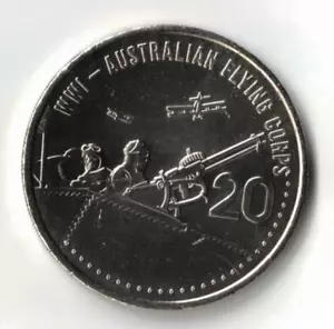 2015 Australia Anzac 20c UNC Coin - Australian Flying Corps - Picture 1 of 2