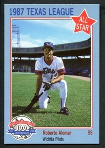 1987 Feder Texas League All-Stars #8 ROBERTO ALOMAR MINOR LEAGUE RC  HOF METS
