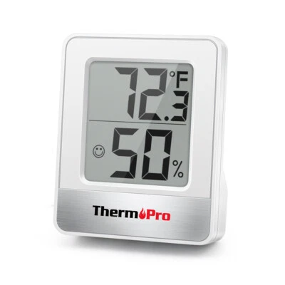 ThermoPro TP49W LCD Digital Indoor Mini Hygrometer Thermometer Humidity Monitor - Image 1 of 4