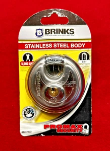 Brinks 663-70001 70mm Stainless Steel 2 3/4 discuss lock puck lock MAX security - Picture 1 of 3