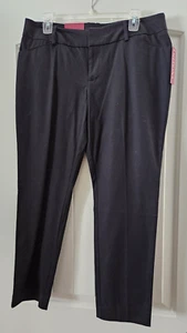Merona Classic Stretch Straight Ankle Pants Women's Size 12 Black NWT (21,22) - Picture 1 of 4