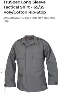 TRU GEAR BY TRU-SPEC TACTICAL SHIRT GRAU GRÖSSE MEDIUM REG 1376006 NEU MIT ETIKETT - Bild 1 von 7