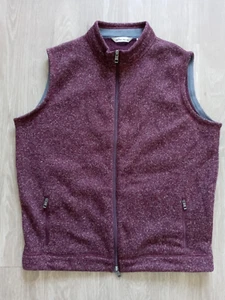 Chaleco Suéter Peter Millar Hombre Rojo Borgoña Polar Talla XL - Imagen 1 de 8