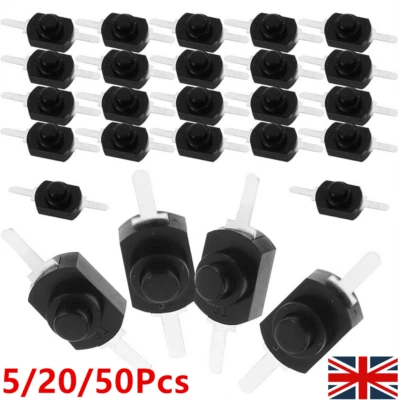 5/20/50Pcs Micro Button Switch Latching Push Mini Small Lamp Miniature - Image 1 of 4