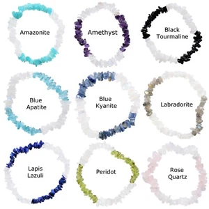 Combo de pulseras elásticas con chip de cristal arco iris cargado - 9 opciones - Imagen 1 de 92