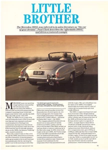 2 LOT Mercedes-Benz 190SL, Multiple-Page Magazine Articles - Both UK Issue - Picture 1 of 2