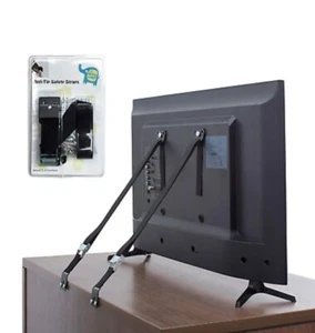 TV And Furniture Anti Tip Straps - Safety Wall Anchors For Baby Proofing Flat No - Picture 1 of 7