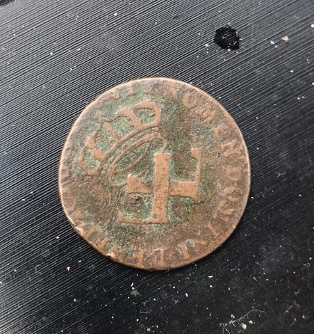 1721-H French Colonies 9 Deniers Colonial Coin Cover