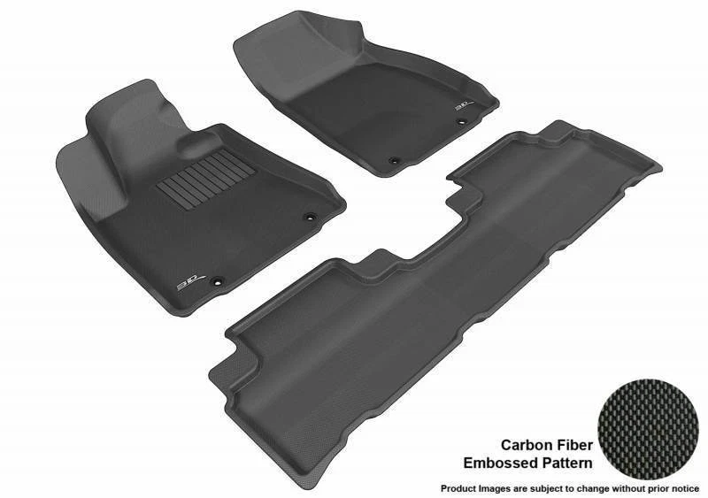 3D MAXpider 2012-2013 Fits Toyota Tundra Crewmax 1st Row 2nd Row Floor Mat Black - Image 1 of 1