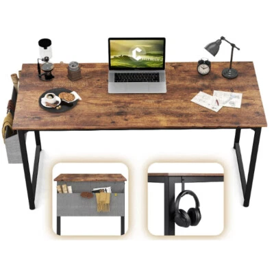 HOMFA Schreibtisch Computertisch Bürotisch PC Tisch 120x60cm Arbeitszimmer Gamingtisch