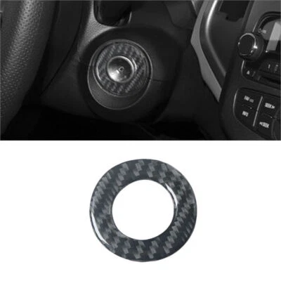 Cubierta de botón de encendido interior de fibra de carbono para Chevrolet Sonic 2012-2016 Foto 1 de 4