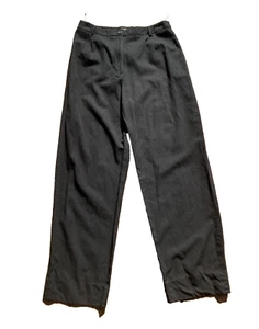 Vintage 80's Country Road Black Wool Pants Gathered Pleats - Size 10-12 - Picture 1 of 8
