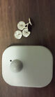 100 Grey Maxi Tags W/Pins 8.2 Mhz Checkpoint Frequency Made in USA 