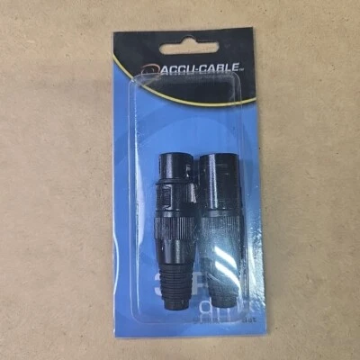 Accu Cable DMX T-PACK High Grade 3-Pin 110 Ohm Dmx  Connector Set New - Image 1 of 4