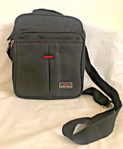 Kenny Jones Men's Black Polyester Canvas Bag 10" X 8.25" X 4" - Picture 1 of 11