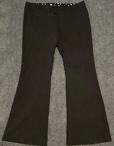 K. Mode Womens Dress Career Pants Black Stretch Flared Juniors Size 18 NWT - Picture 1 of 3