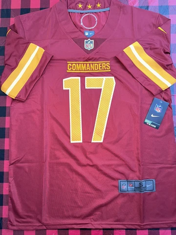 NFL Washington Commanders #17 Terry McLaurin Red stitched Football Jersey Mens S Cover