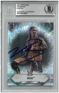 Tegan Nox Signed Autograph Slabbed WWE 2021 Topps Card BAS Beckett - Picture 1 of 2