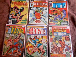 ASTONISHING TALES LOT(6) AVE FN  DOOM KA-ZAR  DEATHLOK 1971-1976 - Picture 1 of 3
