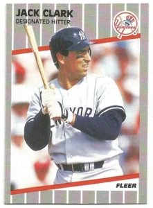 JACK CLARK 1989 FLEER CARD NEAR MINT CONDITION - Picture 1 of 2
