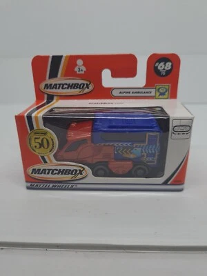 matchbox Superfast alpine ambulance MB #68 NEW IN BOX 50th Anniversary 96839  - Image 1 of 4