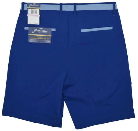 JACK NICKLAUS - Men's Golf Shorts , 36" Waist ,  color:   Blue Cover