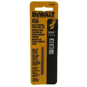 DeWALT DW1905 5/64" punta trapano ossido ferroso oro split point, confezione da 2 - Foto 1 di 12