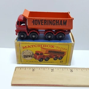 Lesney Matchbox #17 HOVERINGHAM TIPPER w/ White Springs & Original Box - READ - Picture 1 of 16