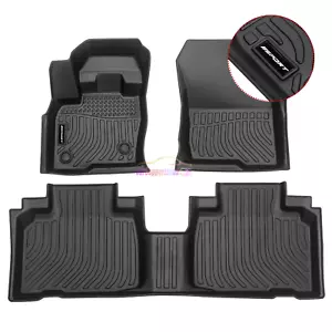 Fits For 15-24 Ford Edge 3D Molded Black Floor Mat Carpet TPE 3PC w/ Sport - Picture 1 of 7